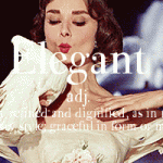 Animated GIFs Audrey Hepburn Adjectives
